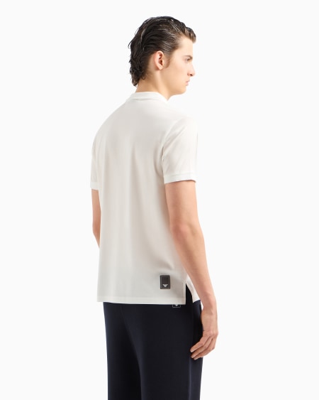 Armani Polo De Punto En Mezcla De Lyocell Travel Essential