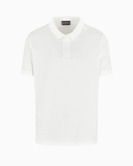 Armani Polo de punto en mezcla de lyocell Travel Essential