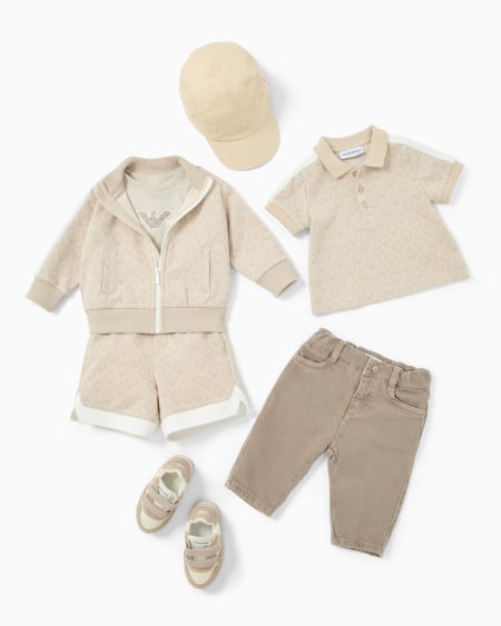 Armani Polo De Punto Jacquard Con Motivo Integral De águila