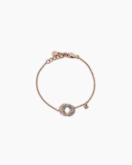 Armani Pulsera De Cadena De Acero Inoxidable Bicolor