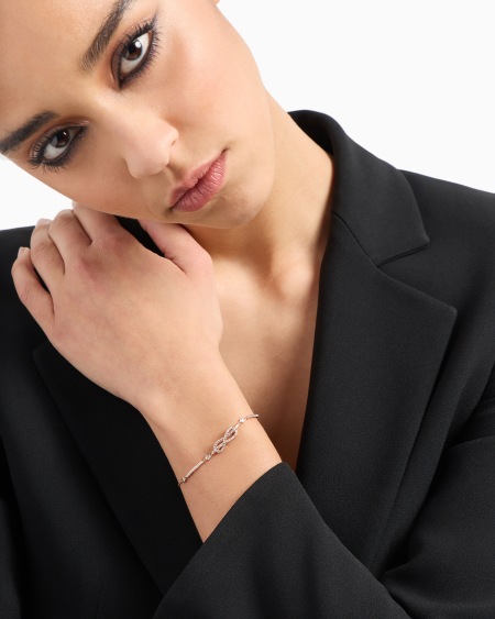 Armani Pulsera De Secciones De Latón En Tono Rosa Dorado