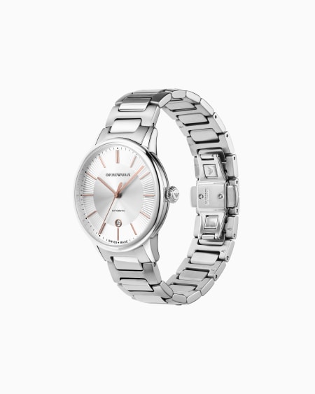 Armani Reloj Automático De Acero Inoxidable De Fabricación Suiza