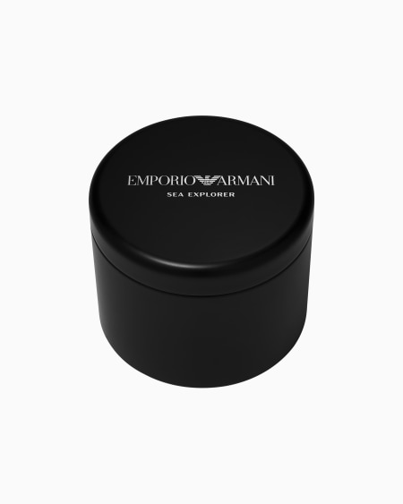 Armani Reloj Automático Sea Explorer De Acero Inoxidable Negro