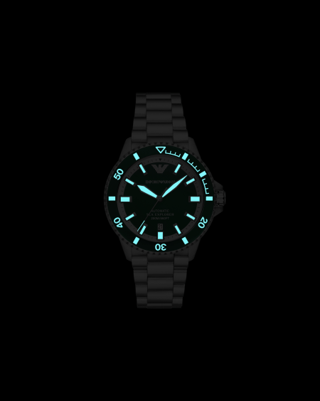 Armani Reloj Automático Sea Explorer De Acero Inoxidable