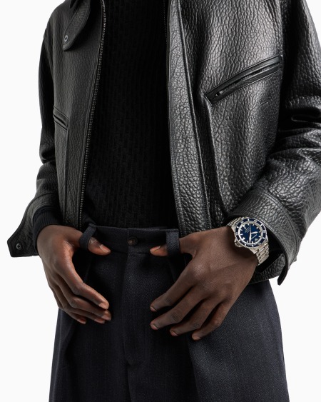 Armani Reloj Automático Sea Explorer De Acero Inoxidable