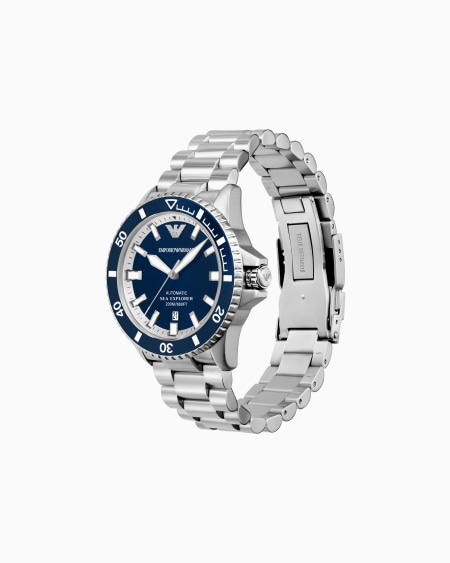 Armani Reloj Automático Sea Explorer De Acero Inoxidable