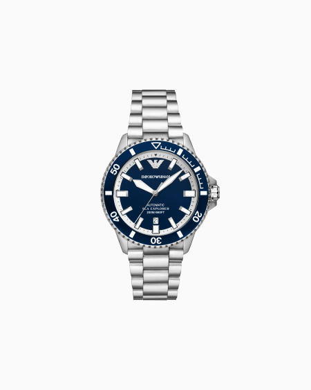 Armani Reloj automático Sea Explorer de acero inoxidable