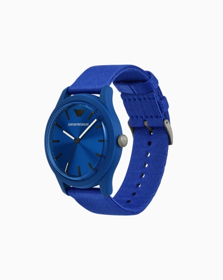 Armani Reloj Azul De Tres Manecillas De #tide Ocean Material®