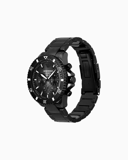 Armani Reloj De Acero Inoxidable De Tres Manecillas Con Fecha