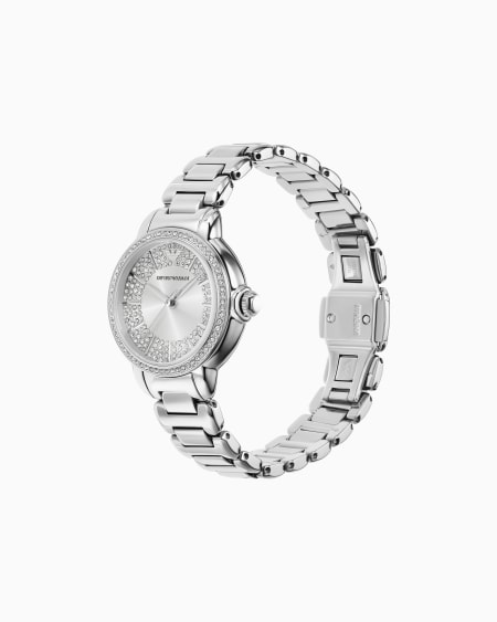 Armani Reloj De Tres Manecillas De Acero Inoxidable