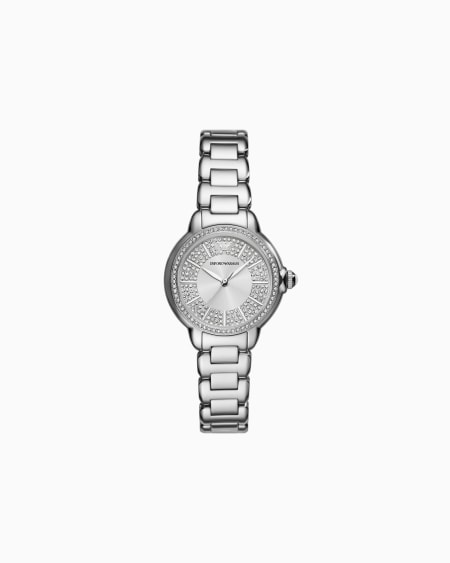 Armani Reloj de tres manecillas de acero inoxidable