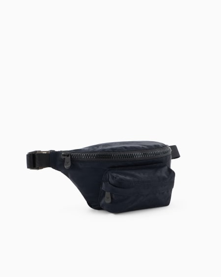 Armani Riñonera De Nailon Con Motivo Integral De águila