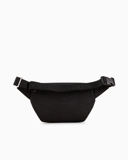 Armani Riñonera De Piel Saffiano Regenerada Con Placa De águila ASV