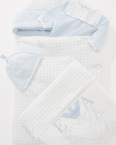 Armani Saco De Dormir En Punto Con Motivo De águilas De Efecto óptico