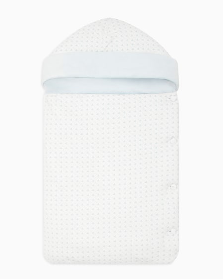 Armani Saco de dormir en punto con motivo de águilas de efecto óptico