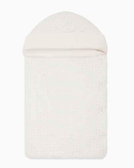 Armani Saco de dormir en punto con motivo de águilas de efecto óptico