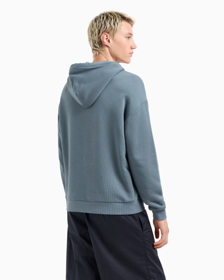 Armani Sudadera Con Capucha De Punto Con Estampado Y Bordado De Libélulas