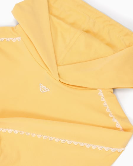 Armani Sudadera Con Capucha De Punto De Mezcla De Modal