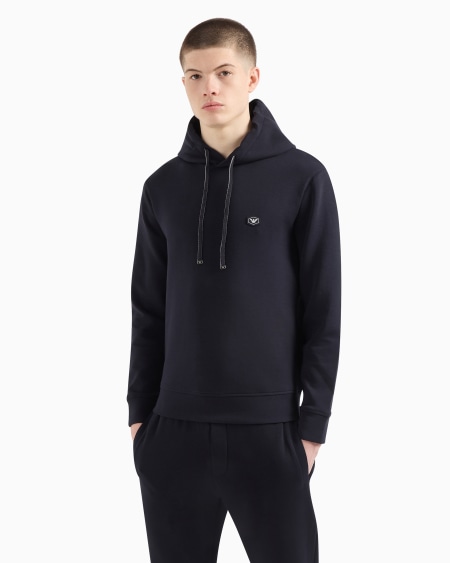 Armani Sudadera Con Capucha Y Microparche Con Logotipo