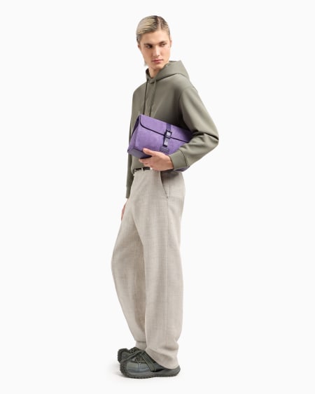 Armani Sudadera De Corte Holgado En Punto Doble Con Capucha Y Maxiestampado De Lirio