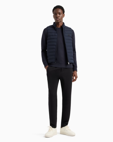 Armani Sudadera De Cuello Redondo Con Microparche Con Logotipo