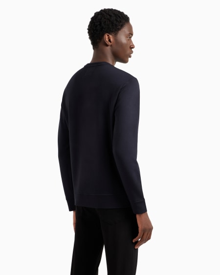 Armani Sudadera De Mezcla De Modal Con Logotipo Estampado