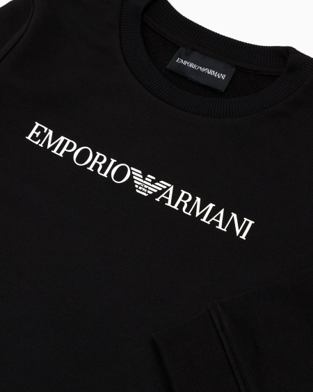 Armani Sudadera De Punto De Mezcla De Modal Con Logotipo