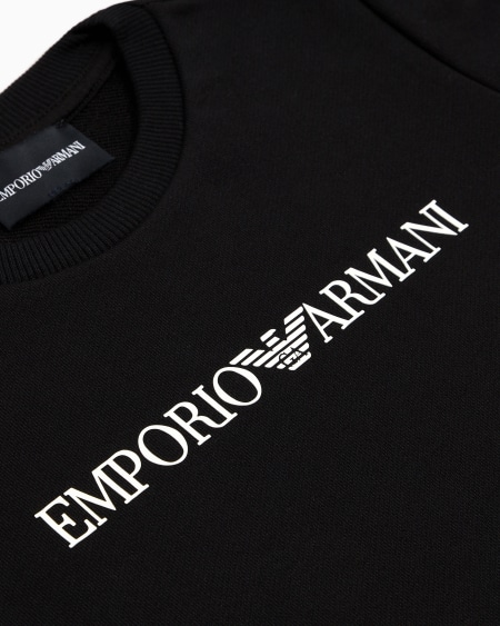 Armani Sudadera De Punto De Mezcla De Modal Con Logotipo