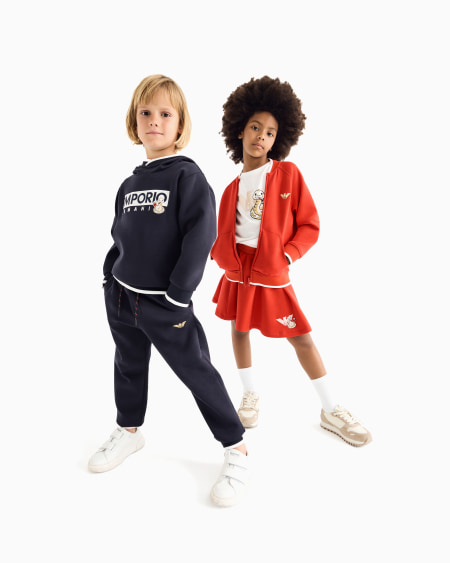 Armani Sudadera De Punto Doble Con Capucha Y Maxibordado