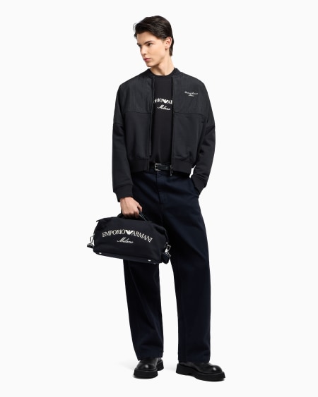 Armani Sudadera De Punto Doble Con Logotipo Bordado