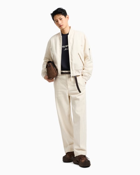 Armani Sudadera De Punto Doble Con Logotipo Bordado