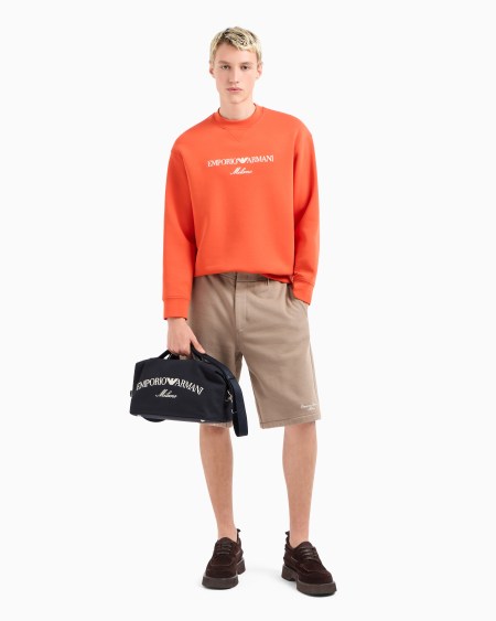 Armani Sudadera De Punto Doble Con Logotipo Bordado