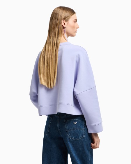 Armani Sudadera De Punto Doble Con Maxilogotipo Bordado