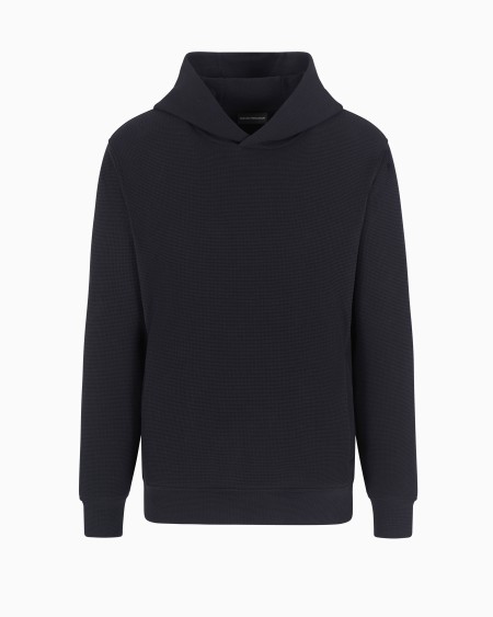 Armani Sudadera de punto gofre con capucha Travel Essential
