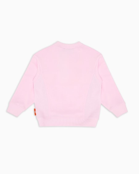 Armani Sudadera De Punto Orgánico Con Estampado Manga Bear Crew ASV