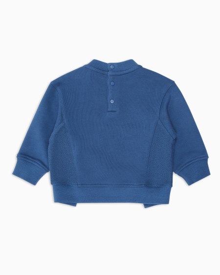 Armani Sudadera De Punto Orgánico Con Estampado Manga Bear Crew ASV