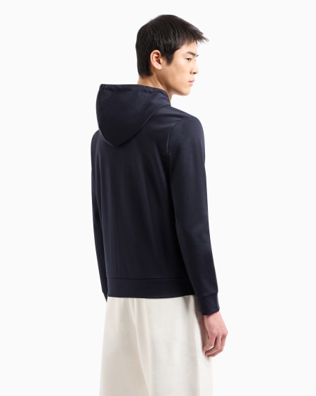 Armani Sudadera De Tejido De Punto Roma Con Capucha Y Cremallera