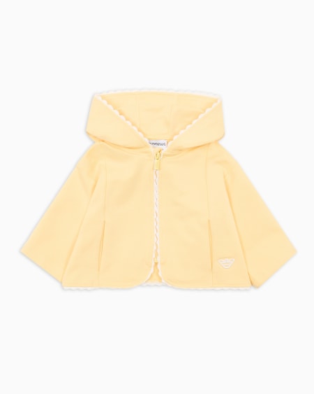 Armani Sudadera tipo cárdigan de punto de mezcla de modal con capucha