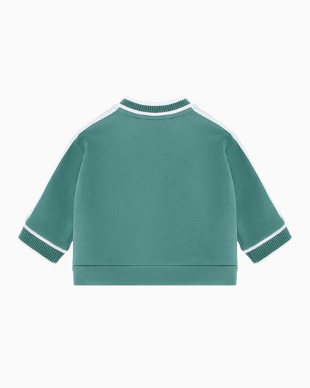 Armani Sudadera Tipo Cárdigan De Punto Doble Con Banda Con Logotipo