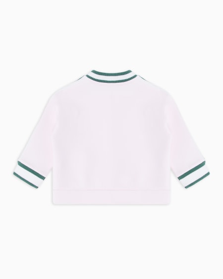 Armani Sudadera Tipo Cárdigan De Punto Doble Con Banda Con Logotipo