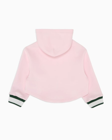 Armani Sudadera Tipo Cárdigan De Punto Doble Con Capucha Y Cinta Con Logotipo