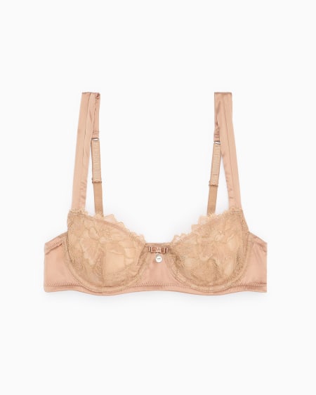 Armani Sujetador balconette de encaje reciclado Bridal ASV