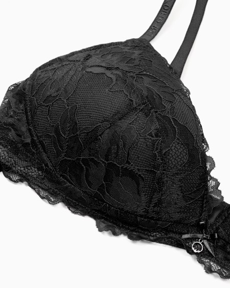 Armani Sujetador De Triángulo Acolchado En Encaje Reciclado Eternal Lace ASV