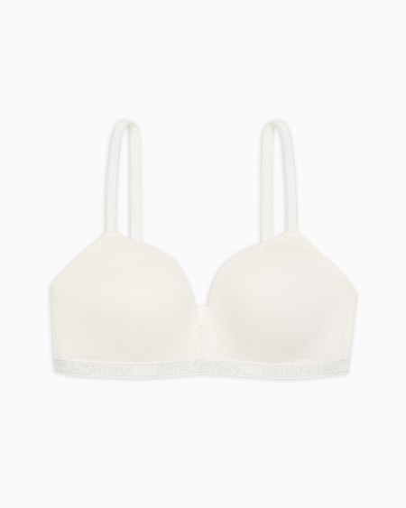 Armani Sujetador de triángulo acolchado en viscosa certificada Essential con logo ASV