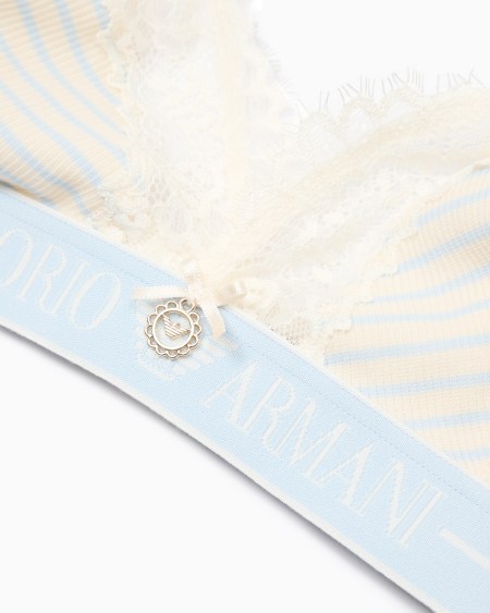 Armani Sujetador De Triángulo En Canalé De Punto Reciclado ASV