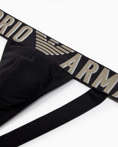 Armani Suspensorio De Algodón Orgánico Con Megalogotipo ASV