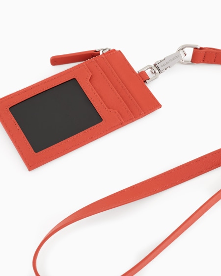 Armani Tarjetero Con Bandolera En Piel Saffiano Regenerada ASV