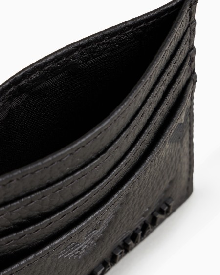 Armani Tarjetero De Piel Con Motivo Integral De águila En Relieve