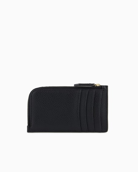 Armani Tarjetero MyEA Con Cremallera Perimetral Y Estampado De Ciervo