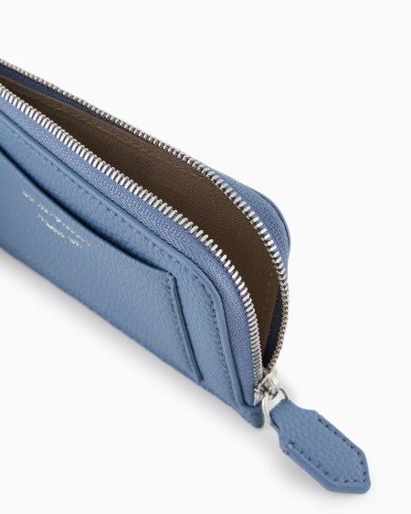 Armani Tarjetero MyEA Con Cremallera Perimetral Y Estampado De Ciervo